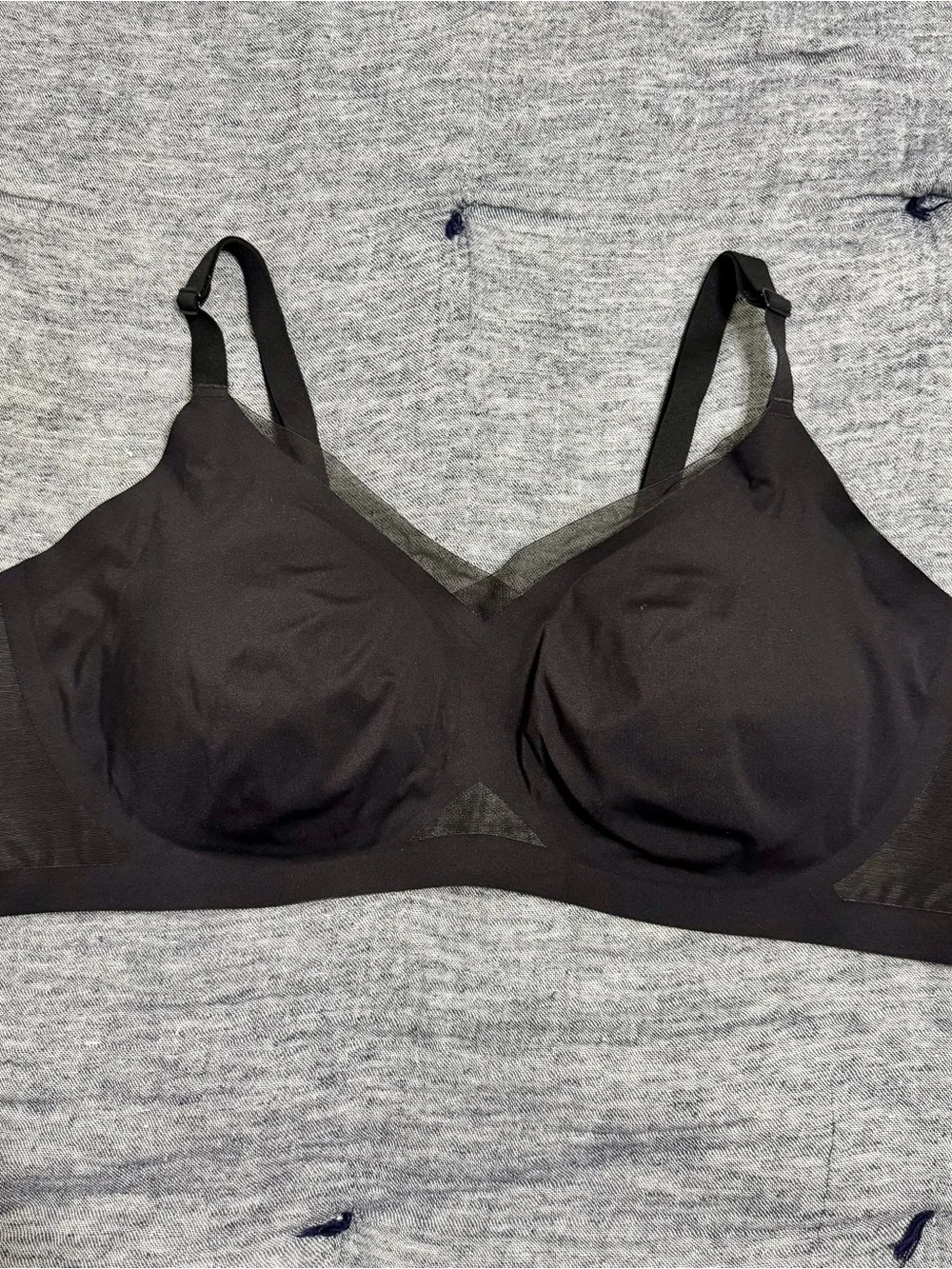 HoneyLove Crossover Black Mesh Bra Size 3X